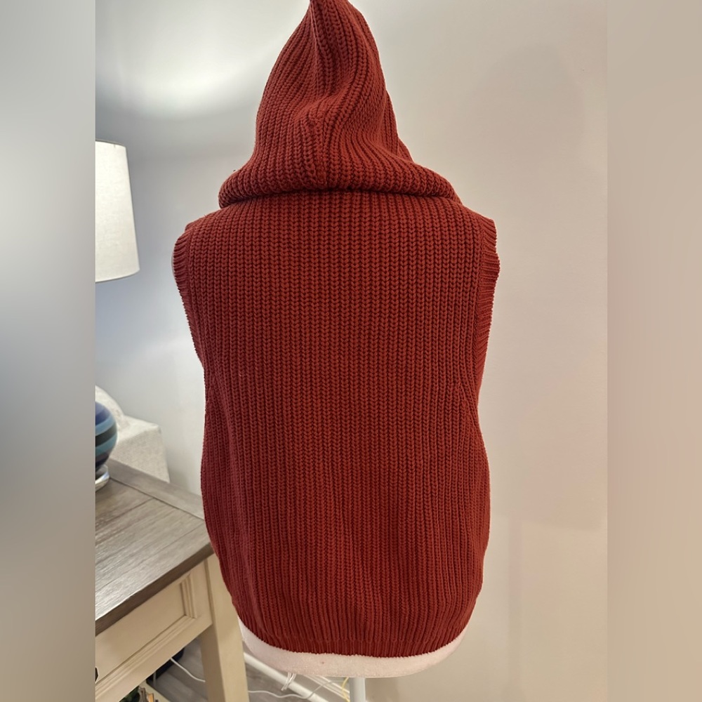 Woolrich Knit Hooded Sweater Vest - Size M - Picture 6 of 10